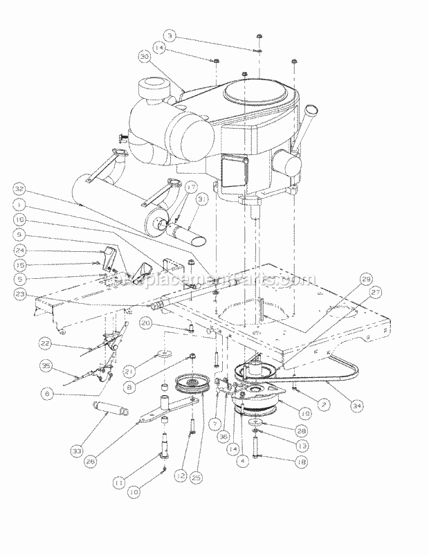 Kawasaki Engine Assembly Diagram and Parts List for M48-KW 53AB5DBV750 Cub Cadet Sprayer